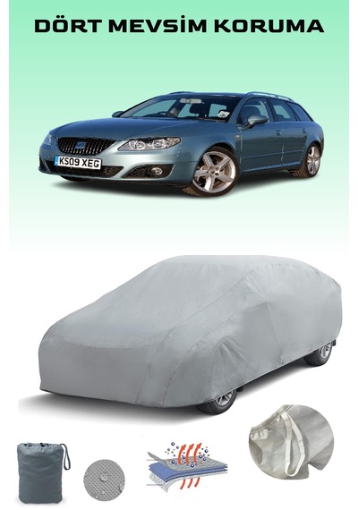 Seat Exeo St Uyumlu Araba Brandası, Oto Branda, Araba Çadırı, Su-güneş Geçirmez Gri