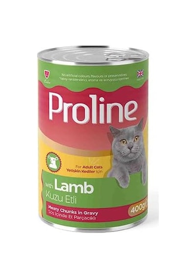 Proline Kuzu Etli Sos İçinde Gravy Yetişkin Kedi Konservesi 400 Gr