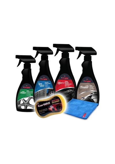 Carwax 4'lü Set (jant-lastik-reçine-kireç)
