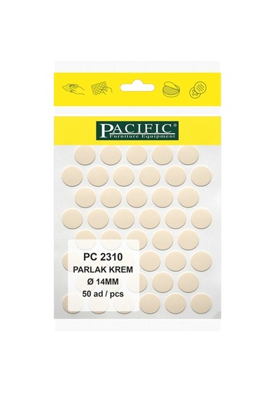 Parlak Krem Pacıfıc Yapışkanlı Tapa-14mm