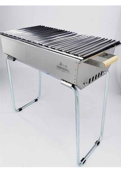 Mizan Marina Grill XL Krom Mangal 35 x 70 CM