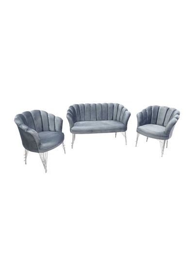 Garden House Gri Kumaş Gümüş Metal Ayaklı Gümüş Şeritli Çay Seti Koltuk Ofis Koltuk Takımı Bekleme Koltuğu Gri Garden House Gri Kumaş Gümüş Metal Ayaklı Gümüş Şeritli Çay Seti Koltuk Ofis Koltuk Takımı Bekleme Koltuğu Gri