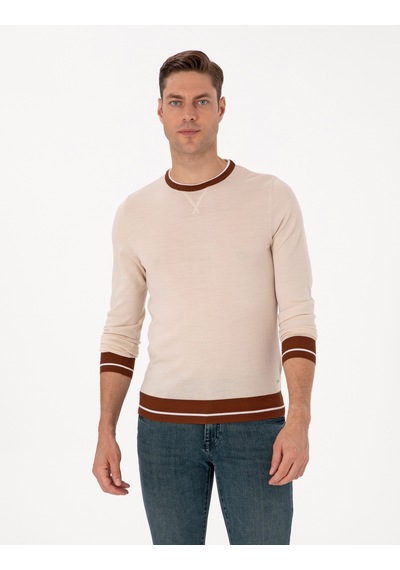 Pierre Cardin Erkek Kum Melanj Kazak /triko 50315712-vr123 Kum Melanj