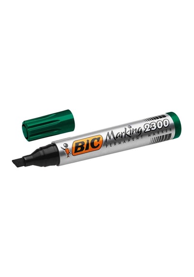Bic Permanent Markör Kesik Uç Yeşil 2300
