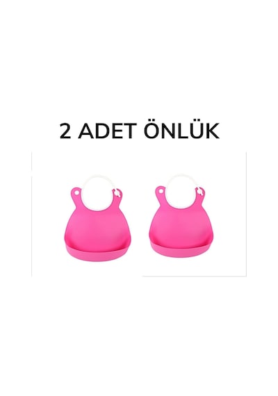 Sylar Çocuk Bebek Mama Önlüğü Dökülme Engelleyici Bükülebilir Pembe