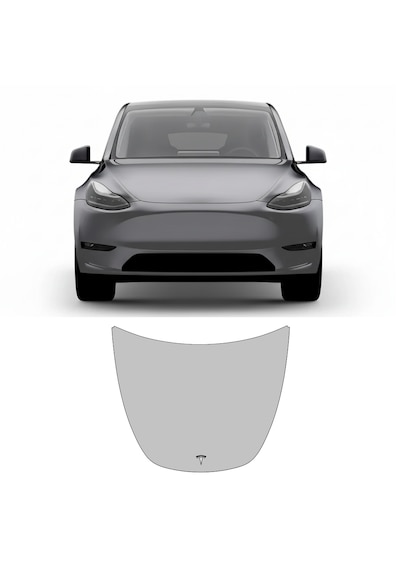 Tesla Model Y 2021 Juniper Ön Kaput, Hazır Kesim, 210 Mikron Ppf Tpu, Şeffaf Boya Koruma Filmi
