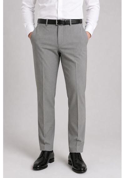 Classics Men Caserta Comfort Fit Likralı Boru Paça Erkek Kumaş Pantolon - 7711 gri