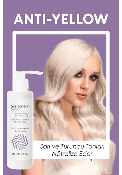 Sistéme 11 Turunculaşma Karşıtı Silver Mor Şampuan 250 Ml Boyalı