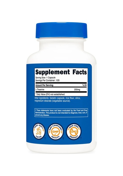 L-theanine 200 Mg 120 Capsules