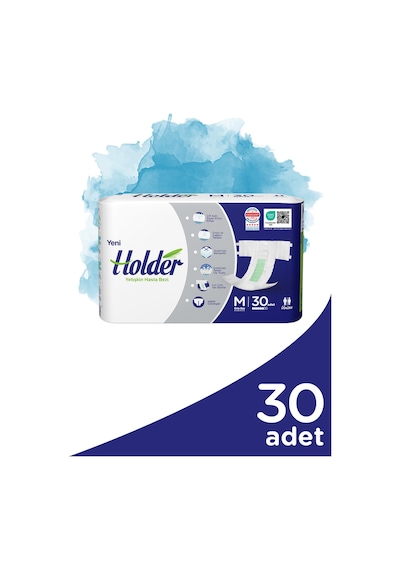 Holder Yetişkin Hasta Bezi Orta Boy Medium 30 Adet M