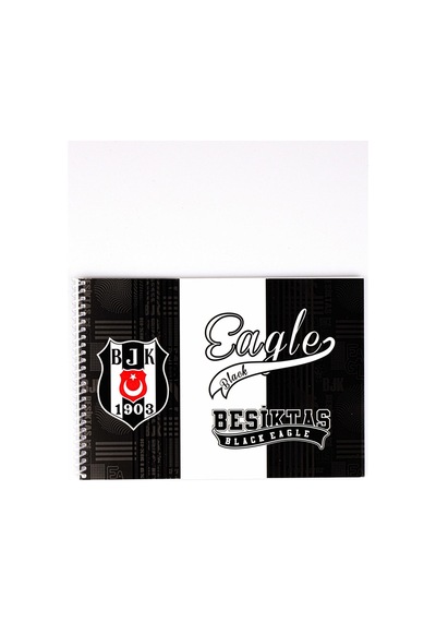 X Dekomus Lisanslı Beşiktaş 17x24 Cm 15 Yaprak Resim Defteri Tek Adet