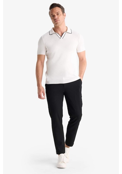 DeFacto Modern Fit Polo Yaka Kısa Kollu Triko Tişört C4984AX25SMWT32