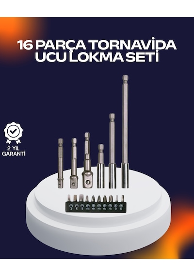 16 Parça Usta İşçilik Bits Takımı Vida Sökme Takma Set - Lisinya
