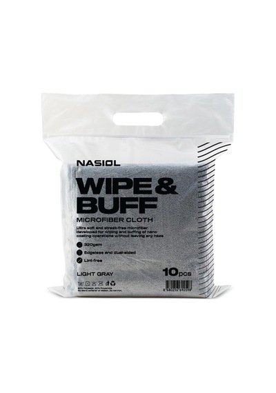 Nasiol Wipe&buff Mikrofiber Seramik Kaplama Uygulama Bezi 10'lu Paket, Tüy Bırakmaz Detailing Bez, Çift Taraflı Ara Diğer