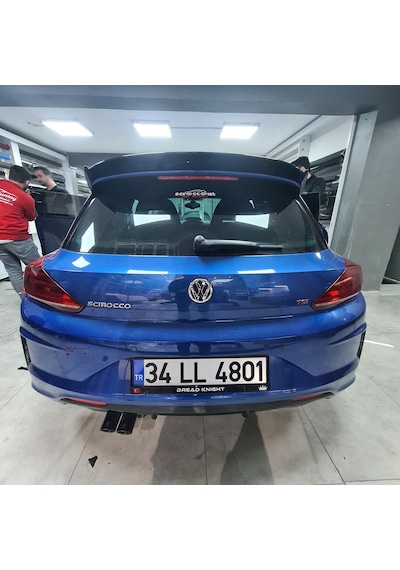 Vw Scirocco Spoiler Piano Black, Makyajlı Kasa, 2015 2017 Plastik