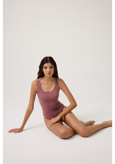 Los Ojos Bordo U Yaka Spor Mayo Sporty One Piece Bordo Bordo