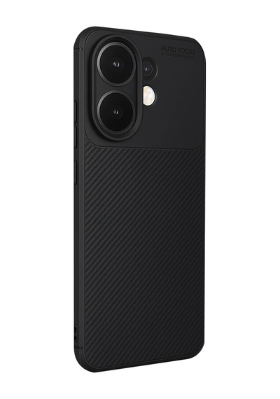 Uryport Vivo V60 5g Auto Focus Karbon Kapak - Siyah