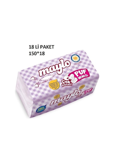 Maylo Puf Mendil 150 Yaprak X 18 Paket 2700 Yaprak