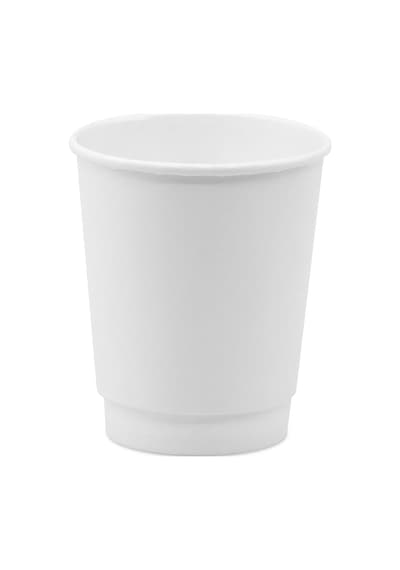 Double Wall Beyaz Karton Bardak 8 Oz - 25 Adet 25