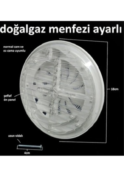 Ayarlı Menfez Havalandırma Aç Kapa Ayarlı Kapaklı Doğalgaz Cam Menfezi Bhl