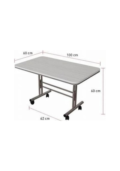 3A Mobilya Tekerlekli Orta Sehpa Masa 60 x 100 CM 3A Mobilya Tekerlekli Orta Sehpa Masa 60 x 100 CM