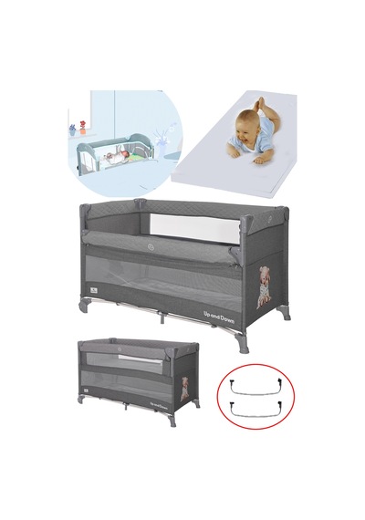Lorelli Up And Down 60x120 Bebek Anne Yanı Oyun Parkı Yatak Beşik Yatak Hediye