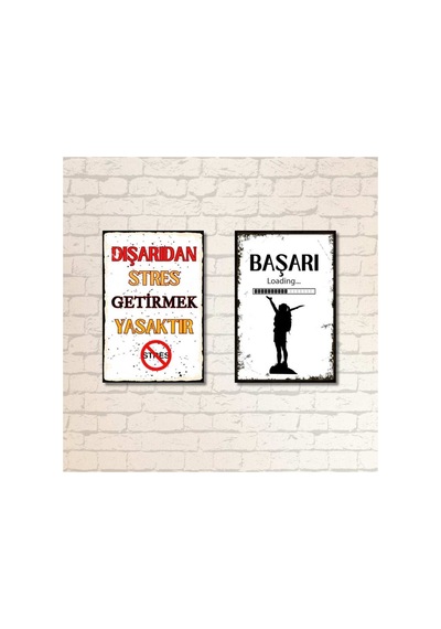 Başarı Ve Dışardan Stres 2 Li Motivasyon Tablo Seti - 711991155 Diğer