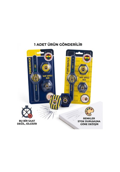 Bakgelal Fenerbahçe Lisanslı Saat Şeklinde Silgi Bileğe Takılabilir Taraftar Silgisi Çocuk Okul Kırtasiye - 9040954694970