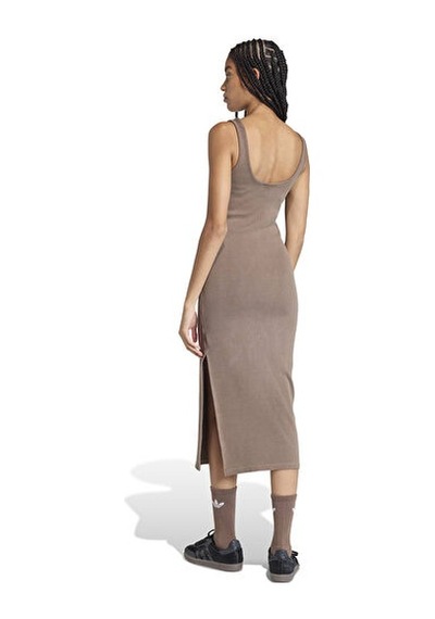 Adidas Ess Rib Dress Kadın Günlük Elbise Ke3167 Kahverengi