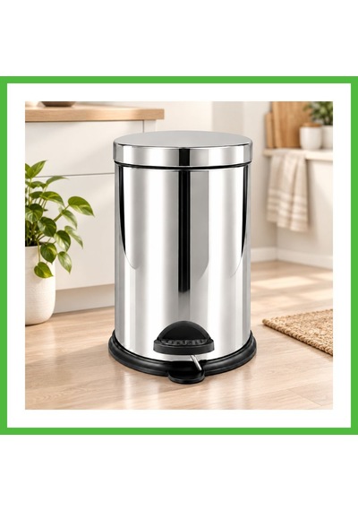 Vaveni 12 L Metal Pedallı Çöp Kovası Arz
