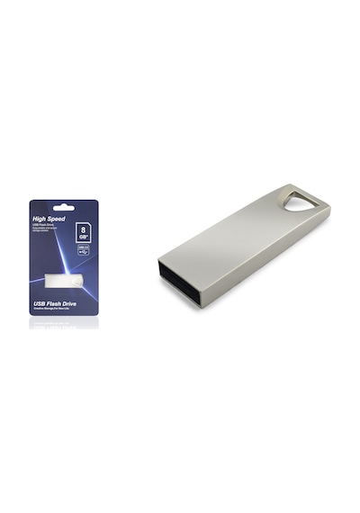 8m 8 Gb Usb 2.0 Metal Gövde Flash Bellek