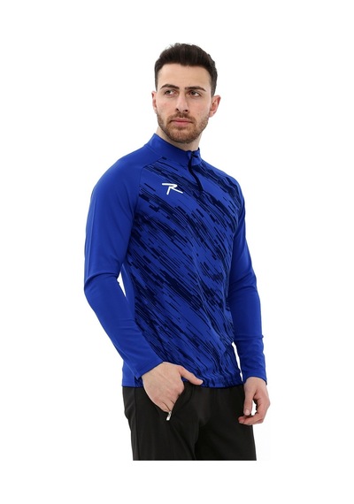 Raru Erkek Yarım Fermuarlı Sweatshirt Dıgnus Saks