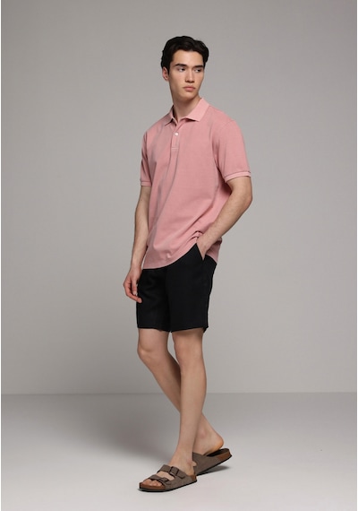 Colin's Colins Regular Fit Polo Yaka Düz Erkek Pembe Kısa Kol Tişört Cl1080995 Q1.v1 Dup