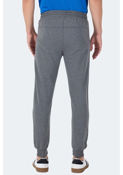 Slazenger Ognen I Erkek Fermuar Cepli Koyu Gri Eşofman Altı Koyu Gri
