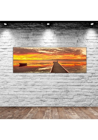 Bk Home Manzara Panorama Kanvas Tablo 100X35Cm-2 (487874047)