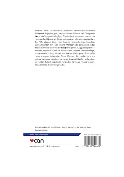 Parma Manastırı - Henri Beyle Stendhal - Can Yayınları