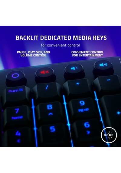 Ornata V3 - Düşük Profilli Oyun Klavyesi Hibrit Mecha-membran Anahtar, Uv Kaplamalı Tuş Başlıkları, Manyetik Yumuşak Dokunuşlu Bilek Dayanağı, Rgb Chroma Abd Düzeni Siyah