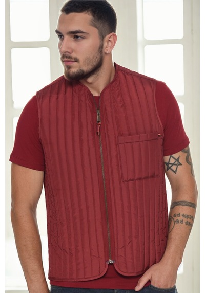 Y9611 Dewberry Erkek Yelek-bordo Bordo