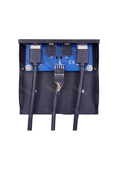 3.5 İnç 2 Port Usb 3.0 3.5Mm Floppy 4291A Mikrofon Kulaklık Diske
