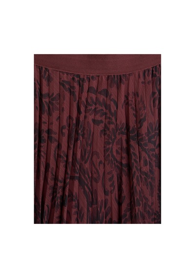 Lc Waikiki Alıta Cıty Farkıyla Lcwaıkıkı Classic Bordo Şifon Desenli Uzun Kadın Etek Bordo - 931508937 Bordo