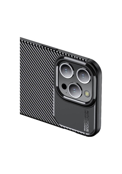 Apple Uyumlu iPhone 15 Pro Kılıf Zore Negro Silikon Kapak Siyah