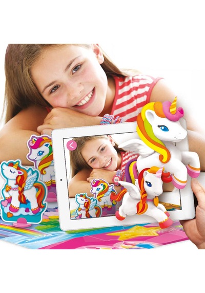 Ar Floor Puzzles Unicorn Aplikasyon Destekli Arttırılmış Gerçekl