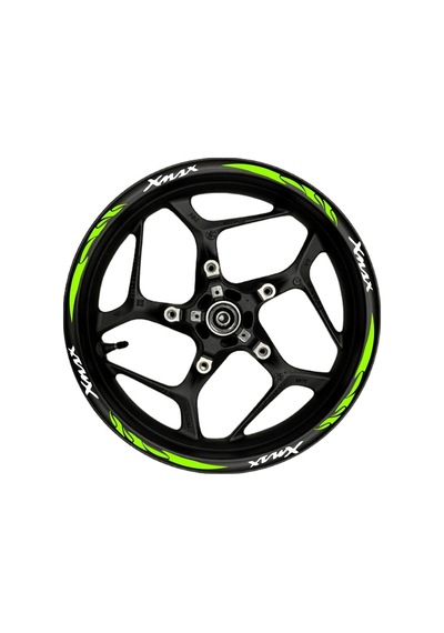 Xmax Beyaz Yazılı Neon Fıstık Yeşili Pençe Şeritli