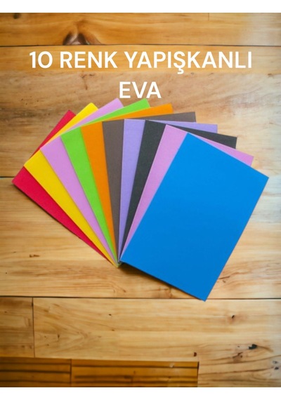 A4 Yapışkanlı Eva 10 Renk 20x30 Cm