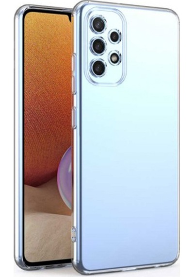 Newface Samsung Uyumlu Galaxy A32 Kılıf Lüx Şeffaf Silikon Şeffaf