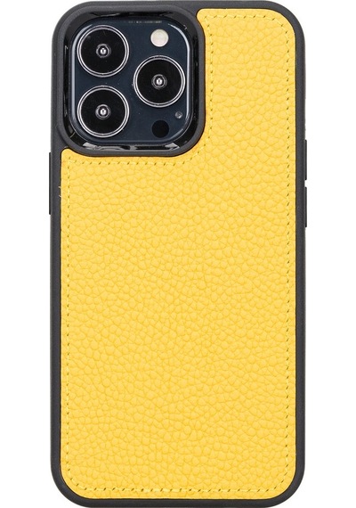 Plm Apple İphone 13 Pro Uyumlu Deri Cüzdanlı Kılıf Fl12 Sarı Acı Kahverengi