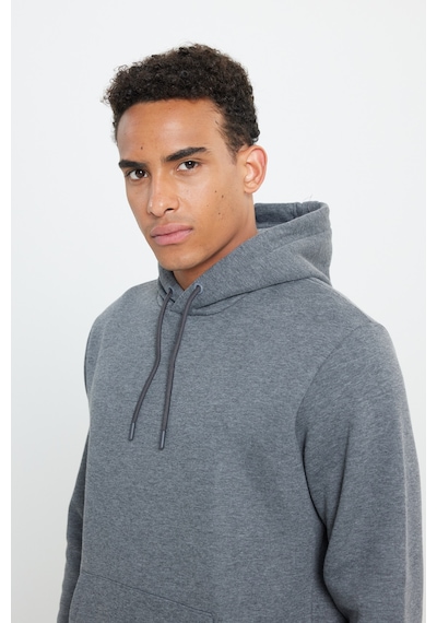 AC&Co / Altınyıldız Classics Erkek Antrasit Melanj Standart Fit Normal Kesim Kapüşonlu Kanguru Cepli Pamuklu Sweatshirt Antrasit AC&Co / Altınyıldız Classics Erkek Antrasit Melanj Standart Fit Normal Kesim Kapüşonlu Kanguru Cepli Pamuklu Sweatshirt Antrasit