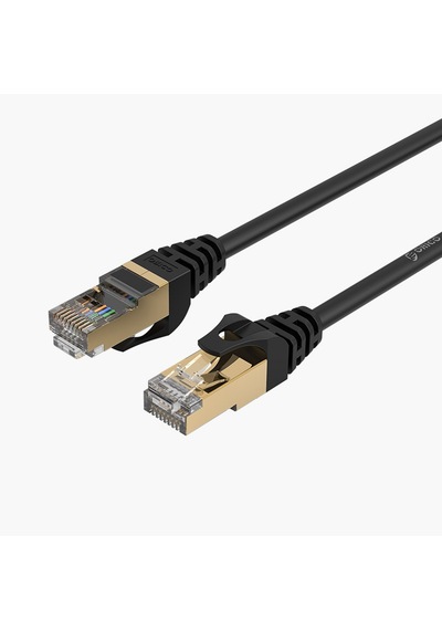 Orico CAT7 Ethernet Kablosu 100 CM Siyah Pug-C7-10
