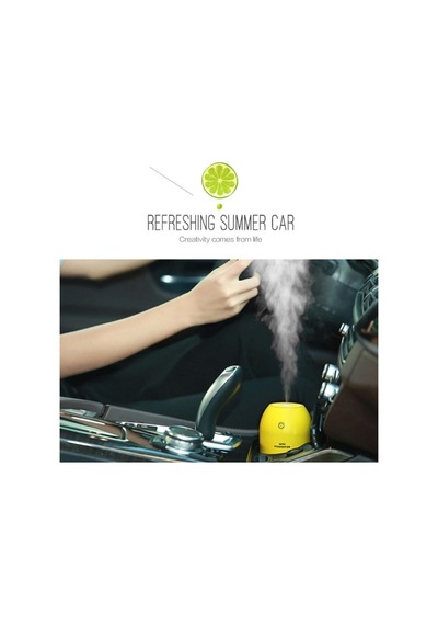 Papatya Yağı Limon 180 Ml Hava Nemlendirici Buhar Makinası Serinletici Aromaterapi Difüzör