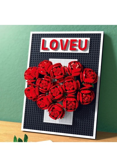 Love U Gül Fotoğraf Çerçevesi
